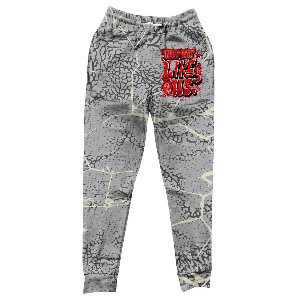 Sweatpant To Match Cement Grey 3s - Dislike Us Graphic All Over Print
