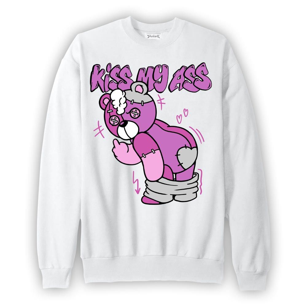 Sweatshirt To match Hyper Violet 4s Sweatshirt - Kiss My Hugz Graphic