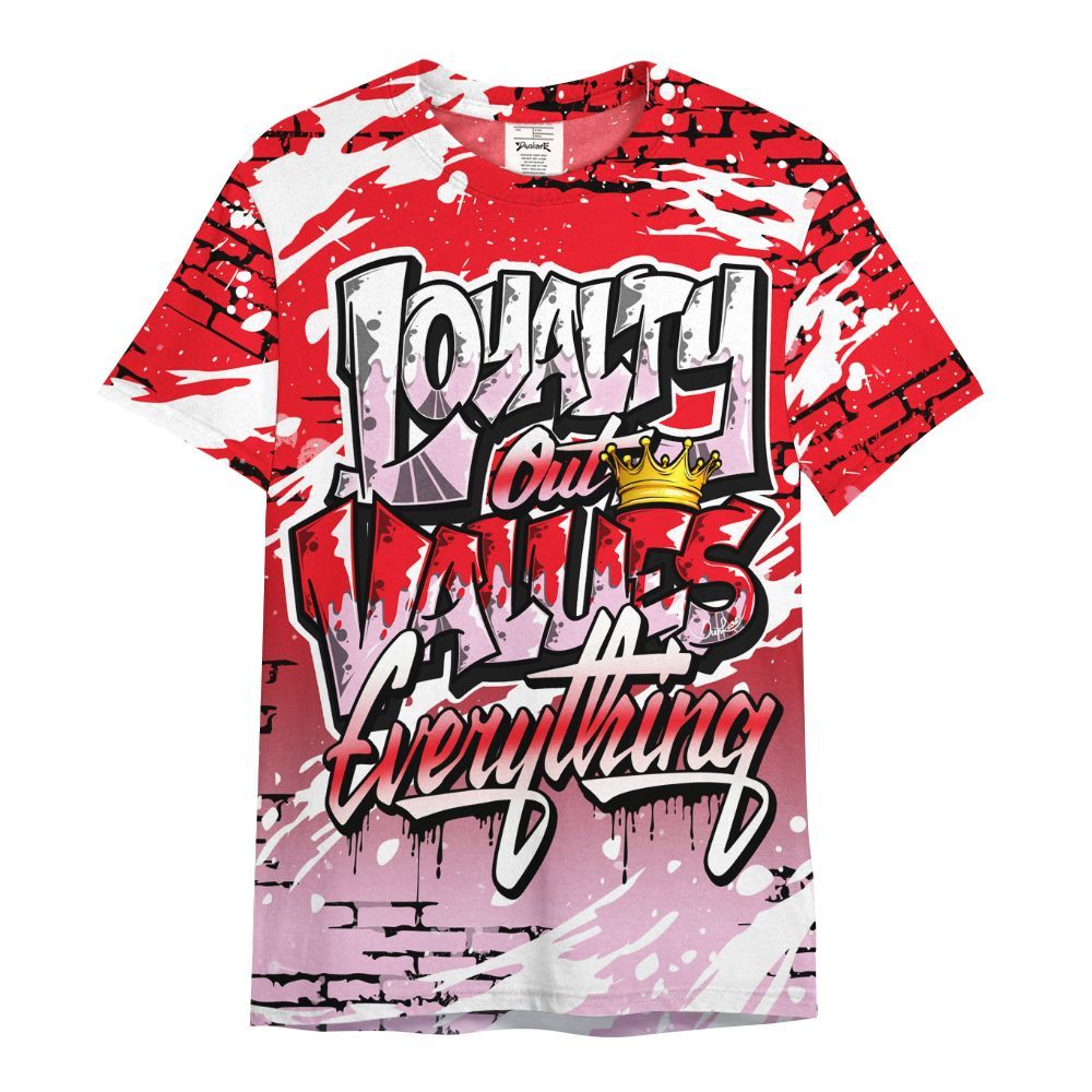 Shirt To Match Zoom Vomero 5 Valentine's Day 2025 - Values Of Loyalty Drip All Over Print