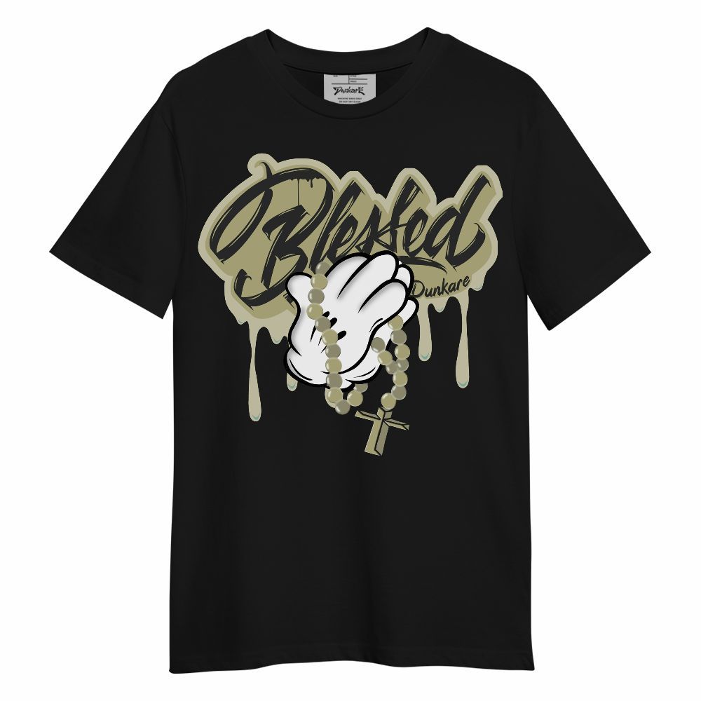 Shirt To Match Dunk Low Suede Olive Aura - God Blessed Drip Unisex Shirt