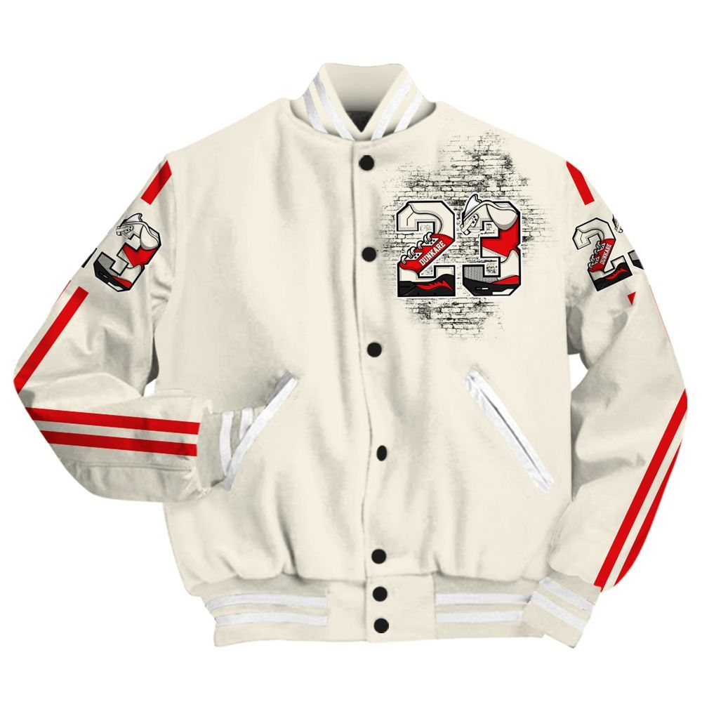 Varsity Jacket To Match Low OG Sail 1s - Custom Name Number 23 5s All Over Print