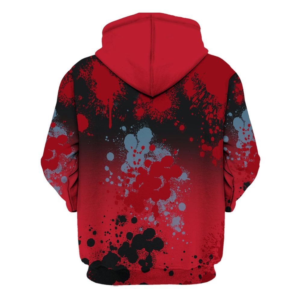 Hoodie To Match Retro Raging Bull 5s - God Blessed Ink Drip All Over Print
