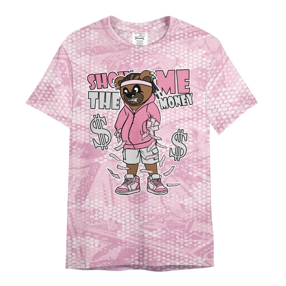 Shirt To Match Orchid 4s - Show Me Bear Banknotes Art All Over Print