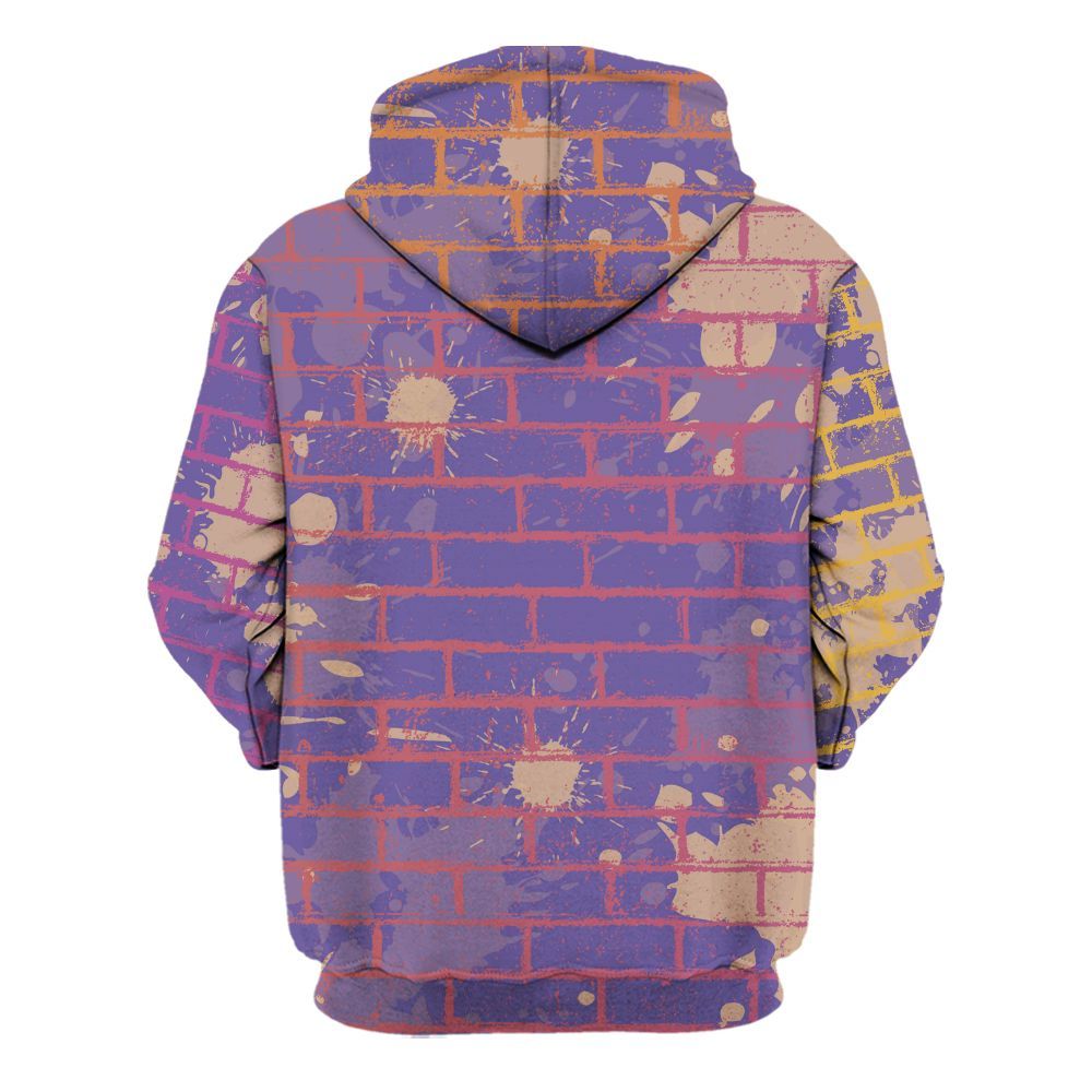 Hoodie To Match Book Sunset 1s - Allen Answer Skeleton Brick All Over Print
