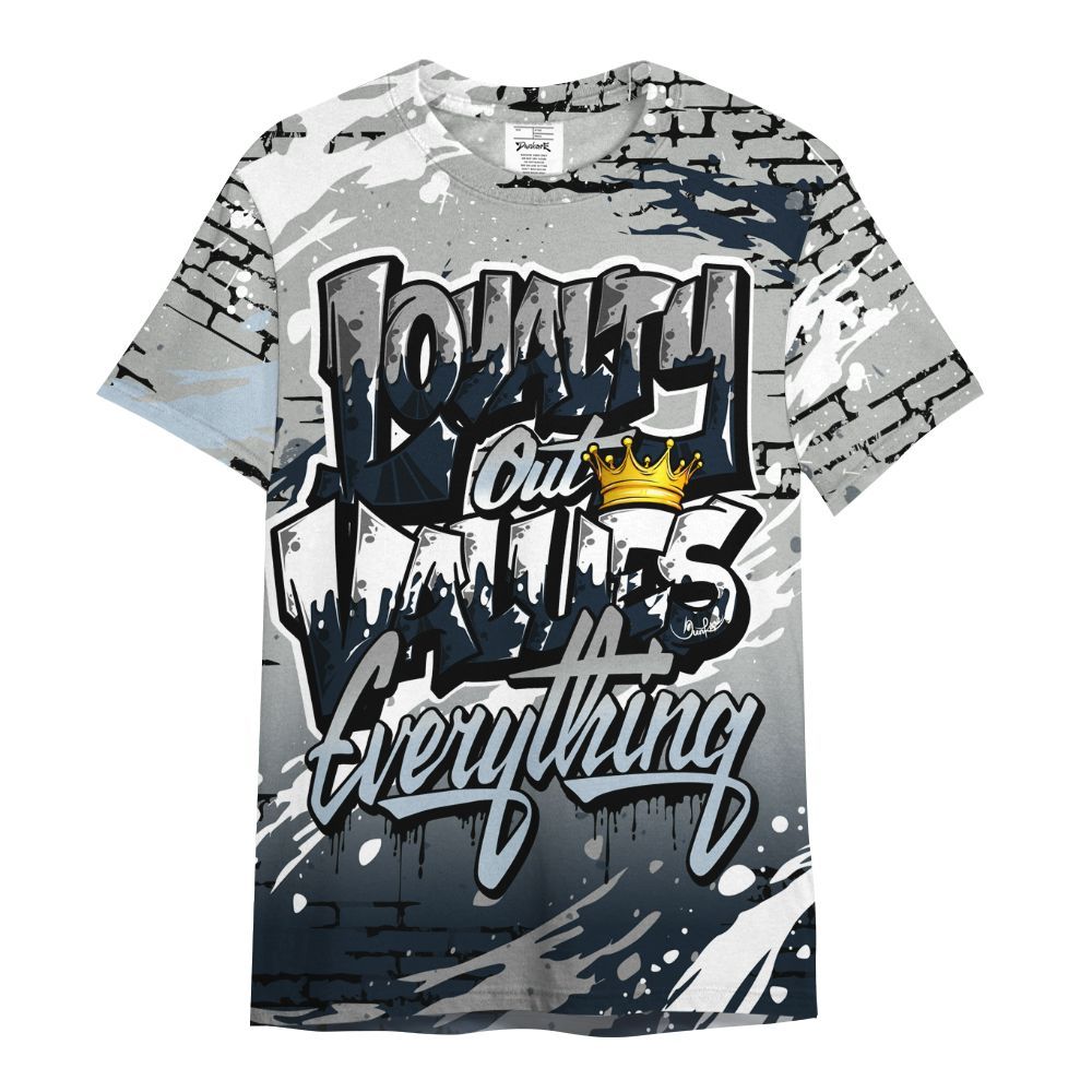 Shirt To Match Retro Georgetown 6s - Values Of Loyalty Drip All Over Print