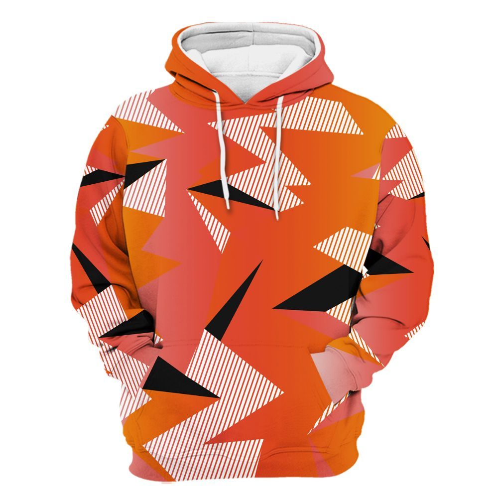 Hoodie To Match Dunk High Candy Corn - Geometric Camouflage Pattern All Over Print