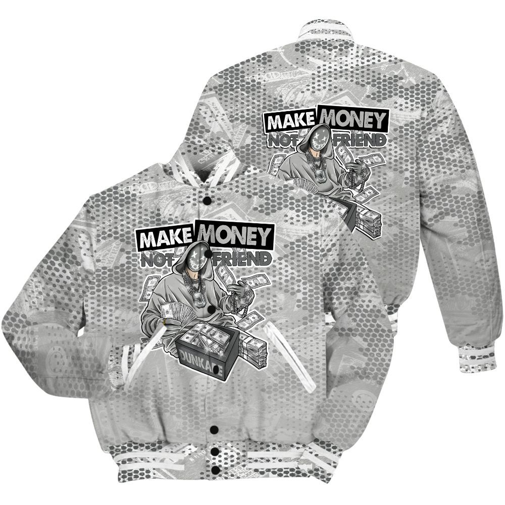 Varsity Jacket To Match Retro Wet Cement 4s Shirt - Make Moneys Unique All Over Print