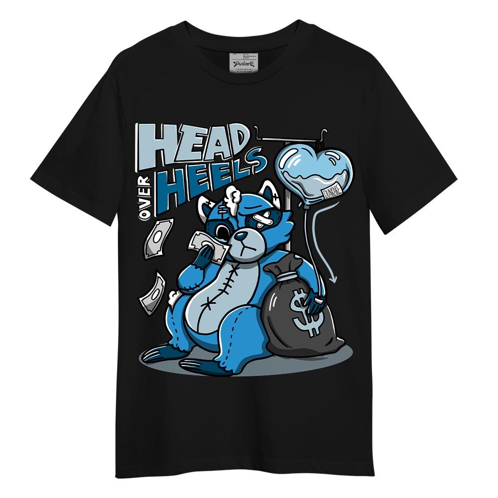 Shirt To Match T-Shirt Head Over Heels Raccoon, Powder Blue 9s T-Shirt To Match Sneaker 2404 DNY