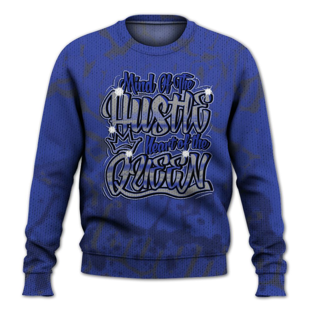 Knitted Sweater To Match Air Max Plus Black Racer Blue - Hustles Heart Queens Street