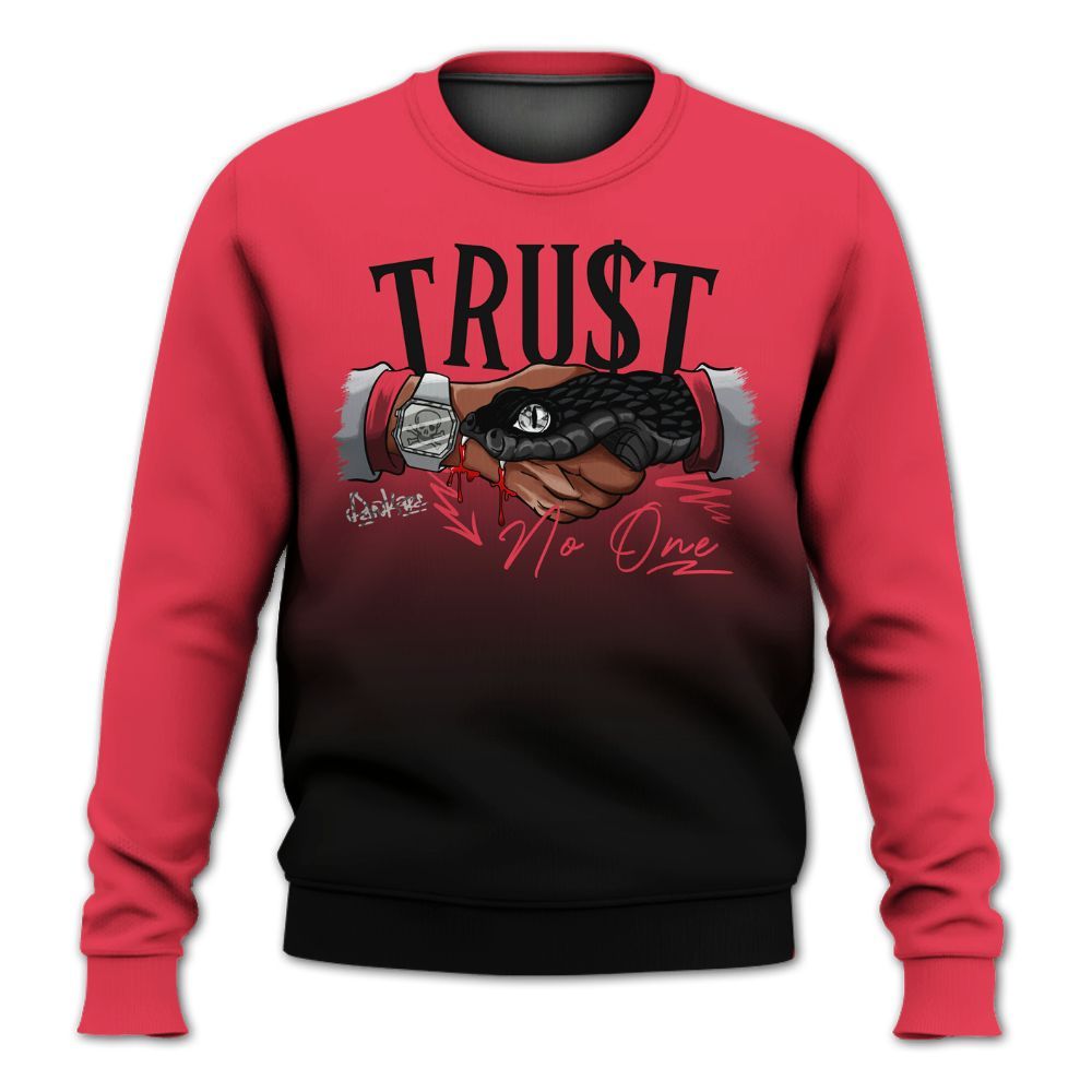 Sweatshirt To Match Black Cement 3s - Snake Trust No One Drip All Over Print