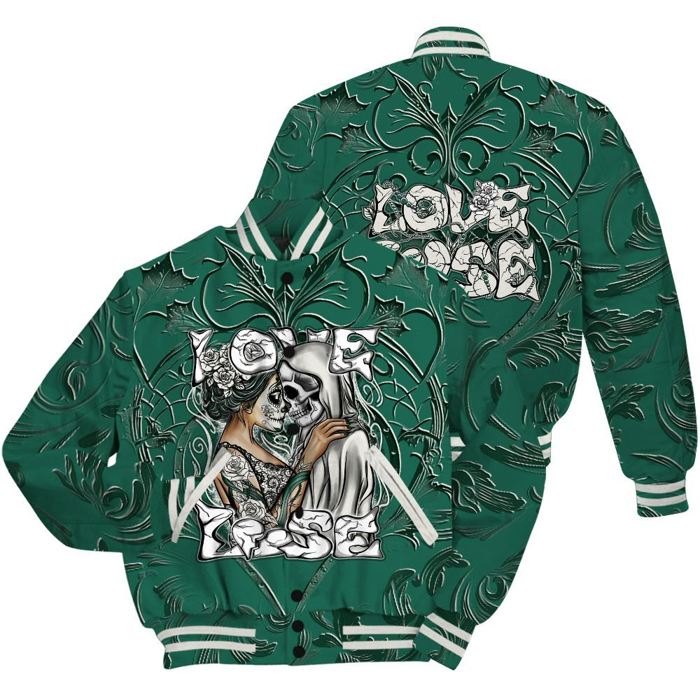 Varsity Jacket To Match Oxidized Green 4s Shirt - Loves Lose Gothic All Over Print