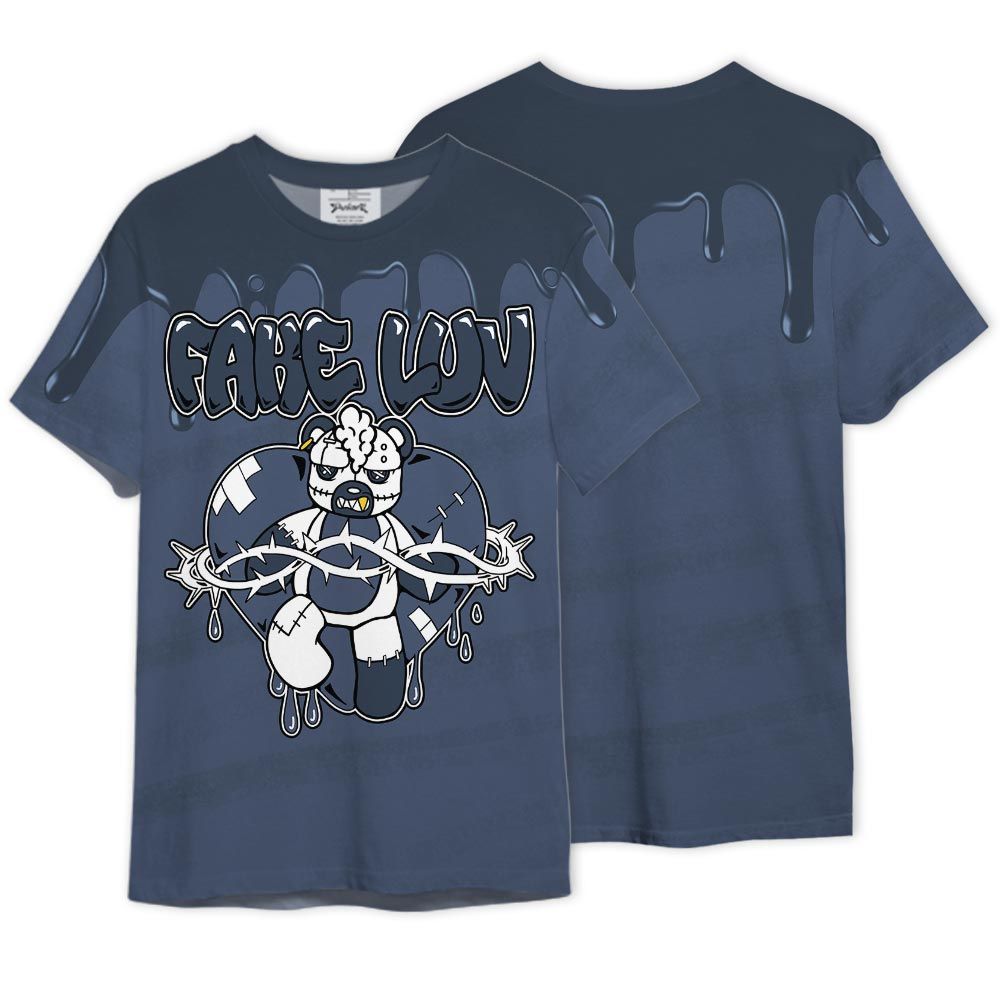 Shirt To Match Low Diffused Blue 11s - False Love Graphics Shirt Unisex