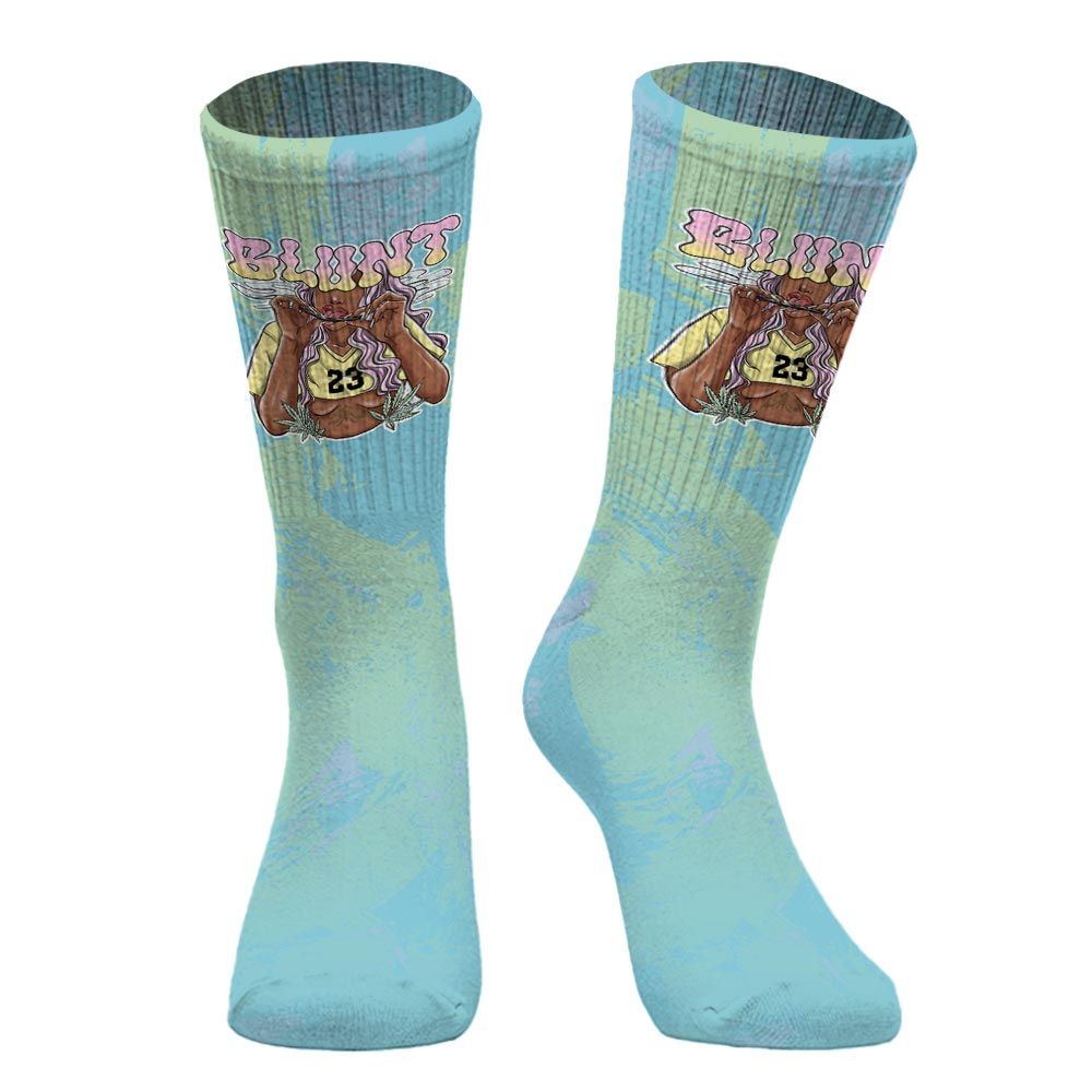 Sock To Match SB Dunk Low Visty - Bluntz Unique Circle Splash