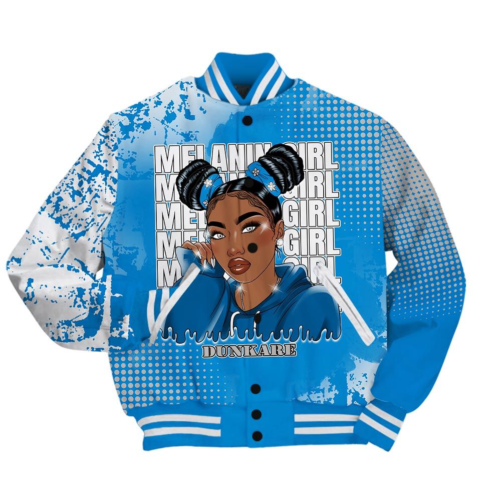 Varsity Jacket To Match Industrial Blue 4s - Melaninn Unique Glitch Dot Varsity Jacket Unisex