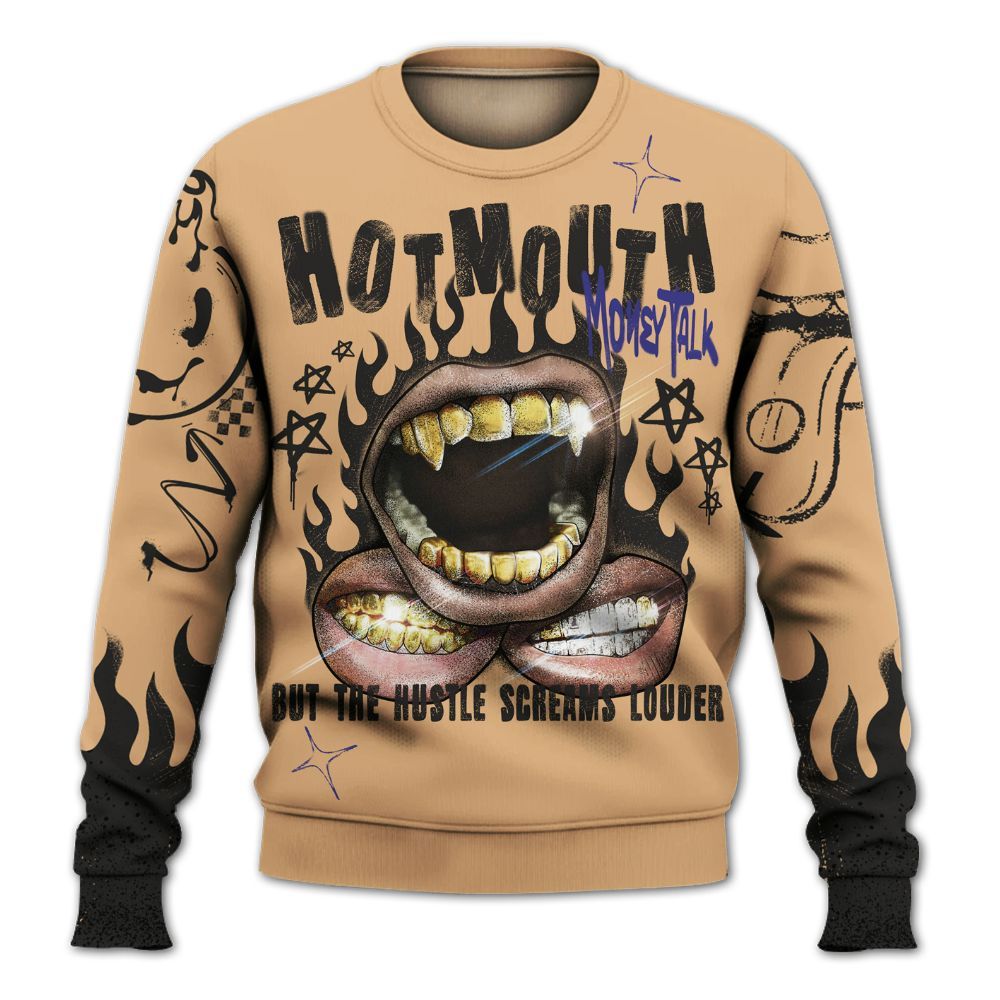 Sweatshirt To Match SE Afrobeats 7s - Mouth Burning Street Style All Over Print