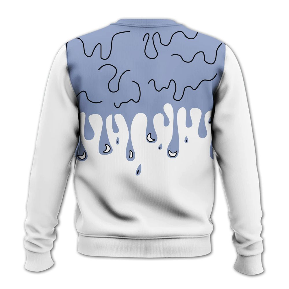 Sweatshirt To Match Retro Blue Grey 13s - Snake Trust No One Drip All Over Print