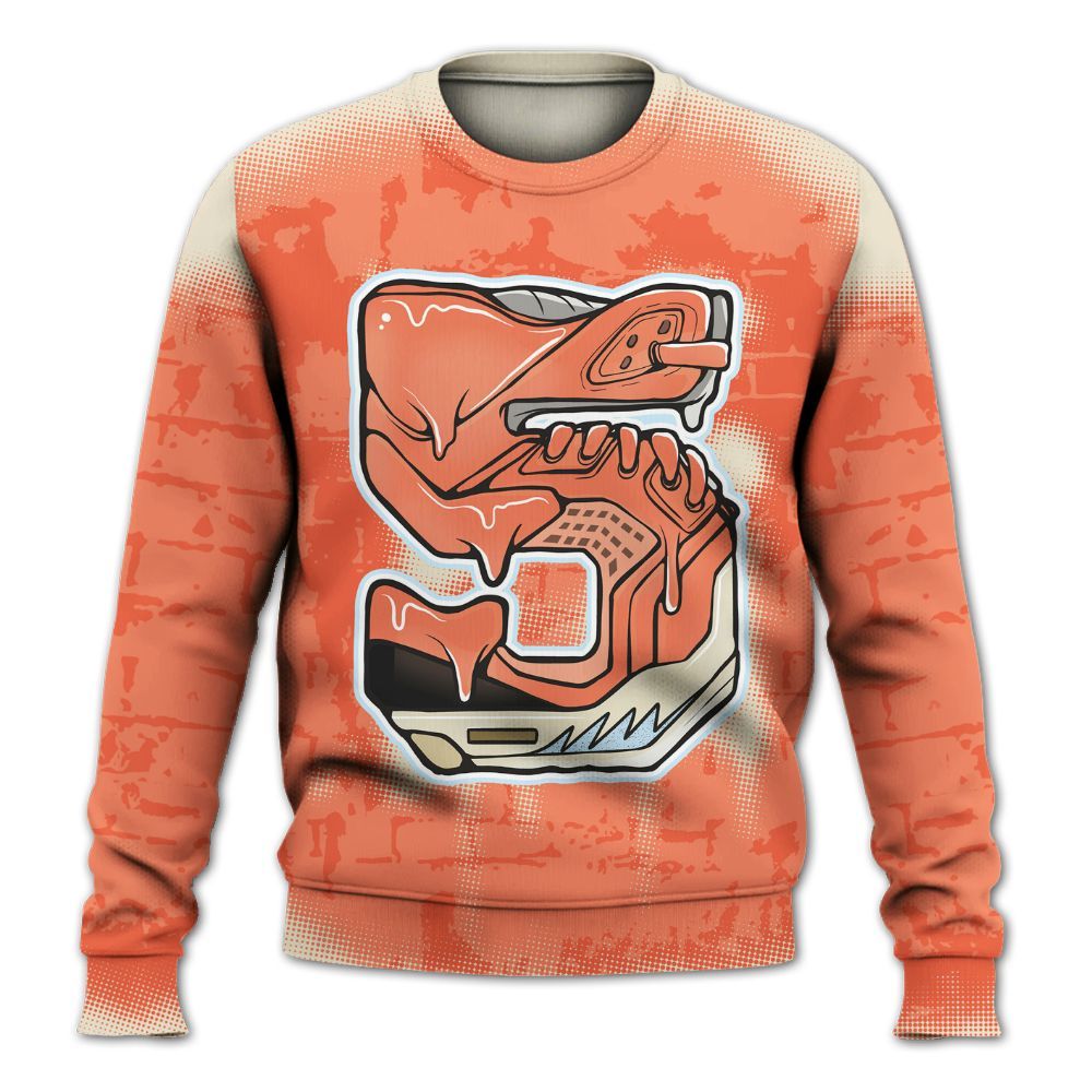 Sweatshirt To Match DJ Khaled Crimson Bliss 5s - No.5 Drip Graphic  Custom Name All Over Print