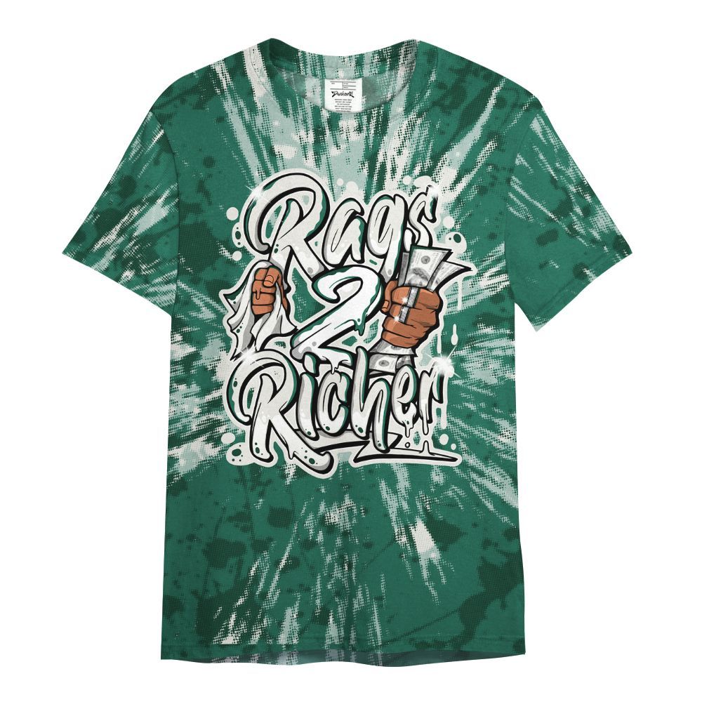 Shirt To Match Oxidized Green 4s - Rag 2 Rich Graphic Luxury All Over Print