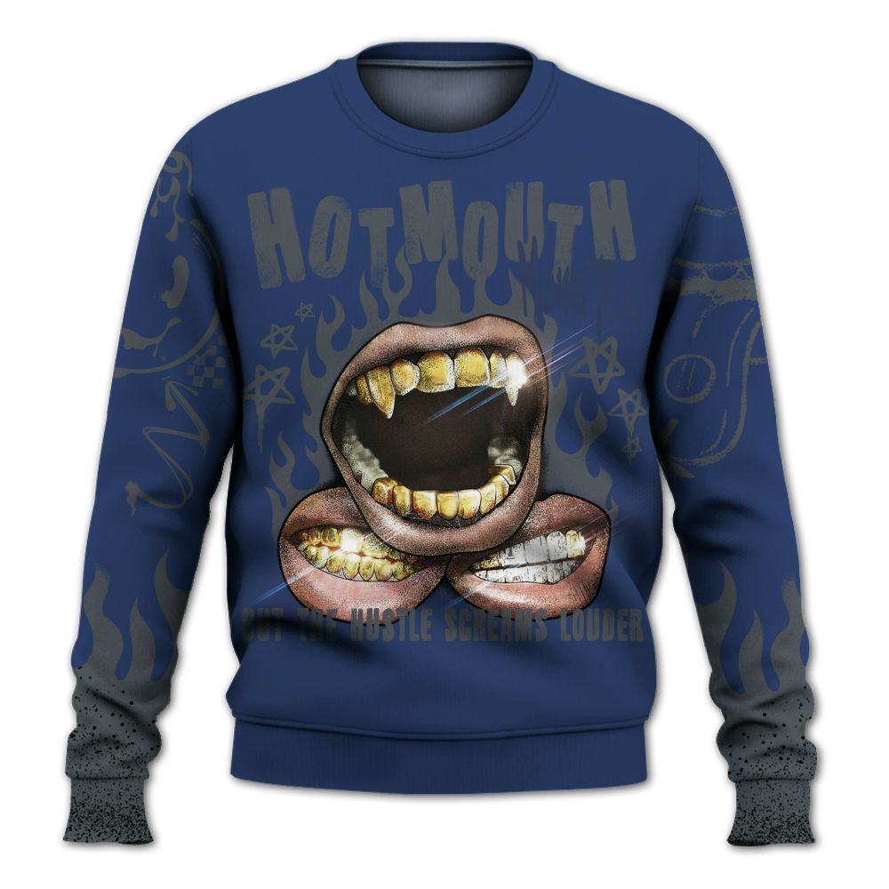Sweatshirt To Match Retro Flint 13s - Mouth Burning Street Style All Over Print