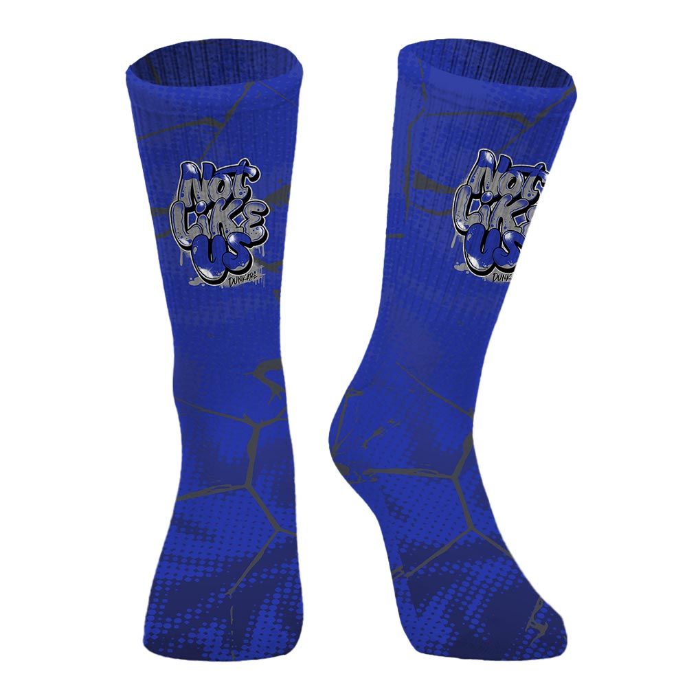 Sock To Match Air Max Plus Black Racer Blue - None Like Us Graphic