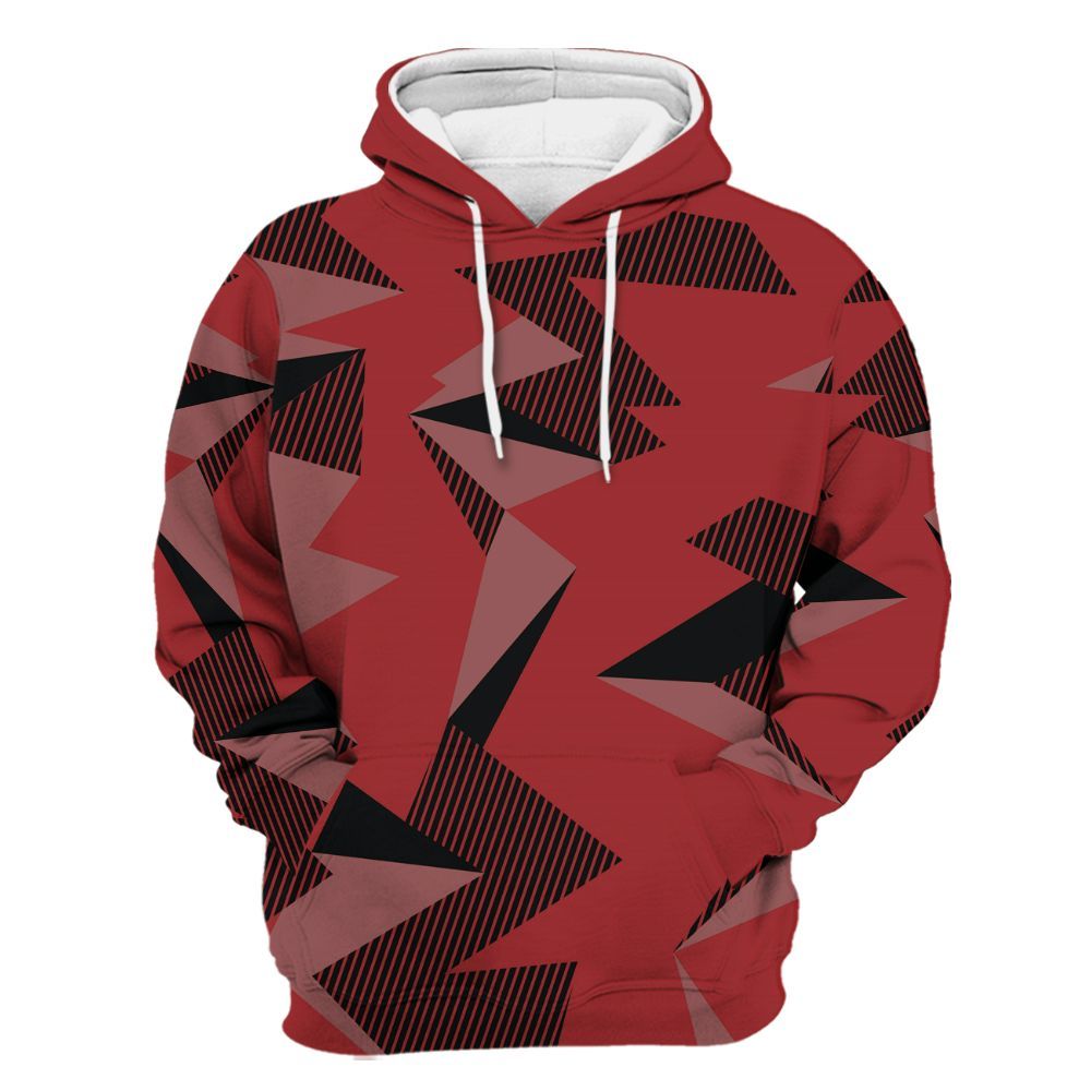 Hoodie To Match Alternate Flu Game 12s - Geometric Camouflage Pattern All Over Print