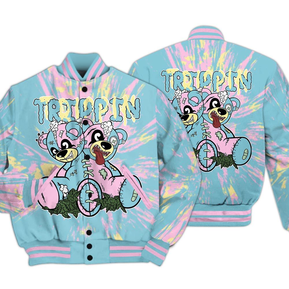 Varsity Jacket To Match SB Dunk Low Visty - Trippin Bear Luxury Varsity Jacket Unisex