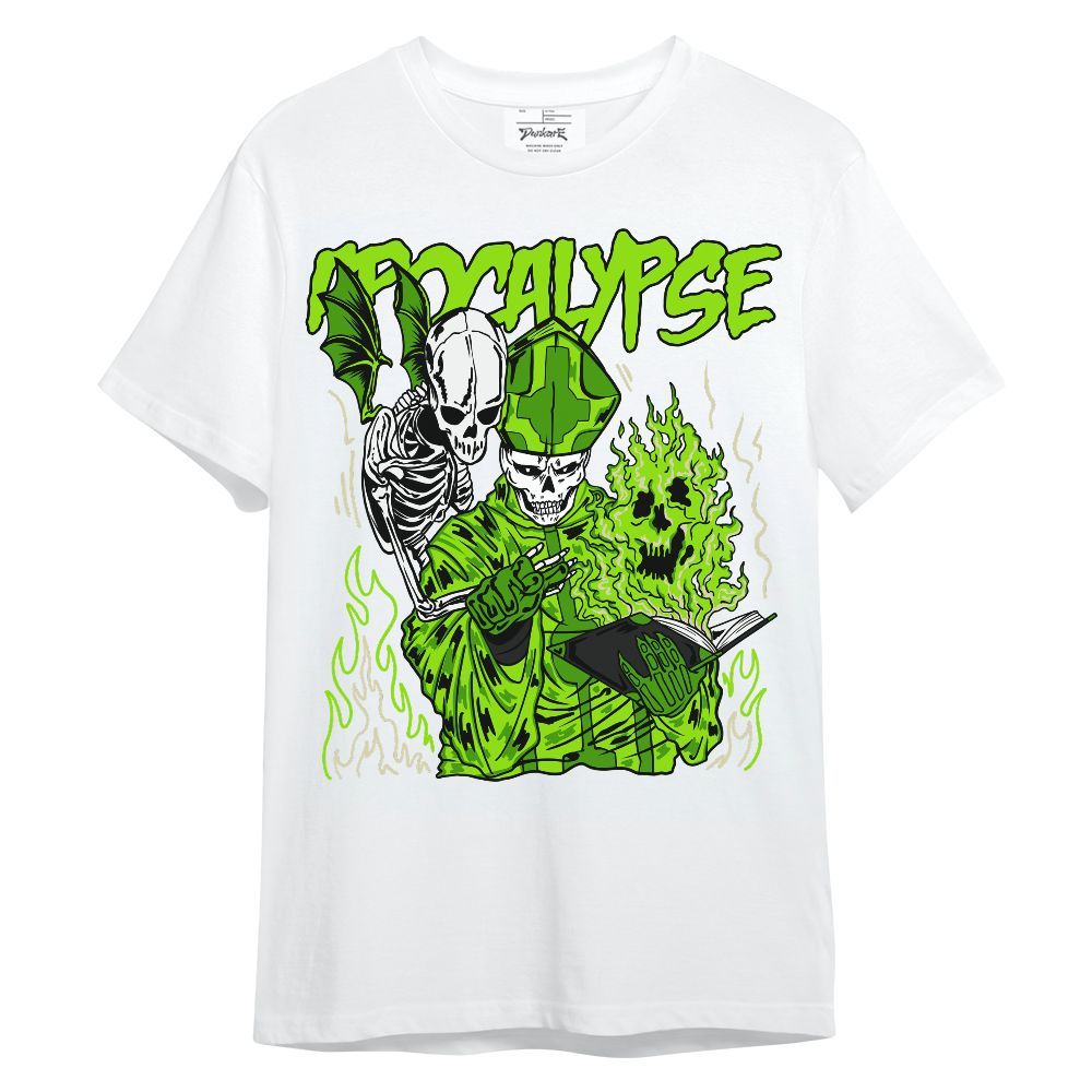Shirt To Match Electric Green 6s - Apocalypse Skeleton Unisex Shirt