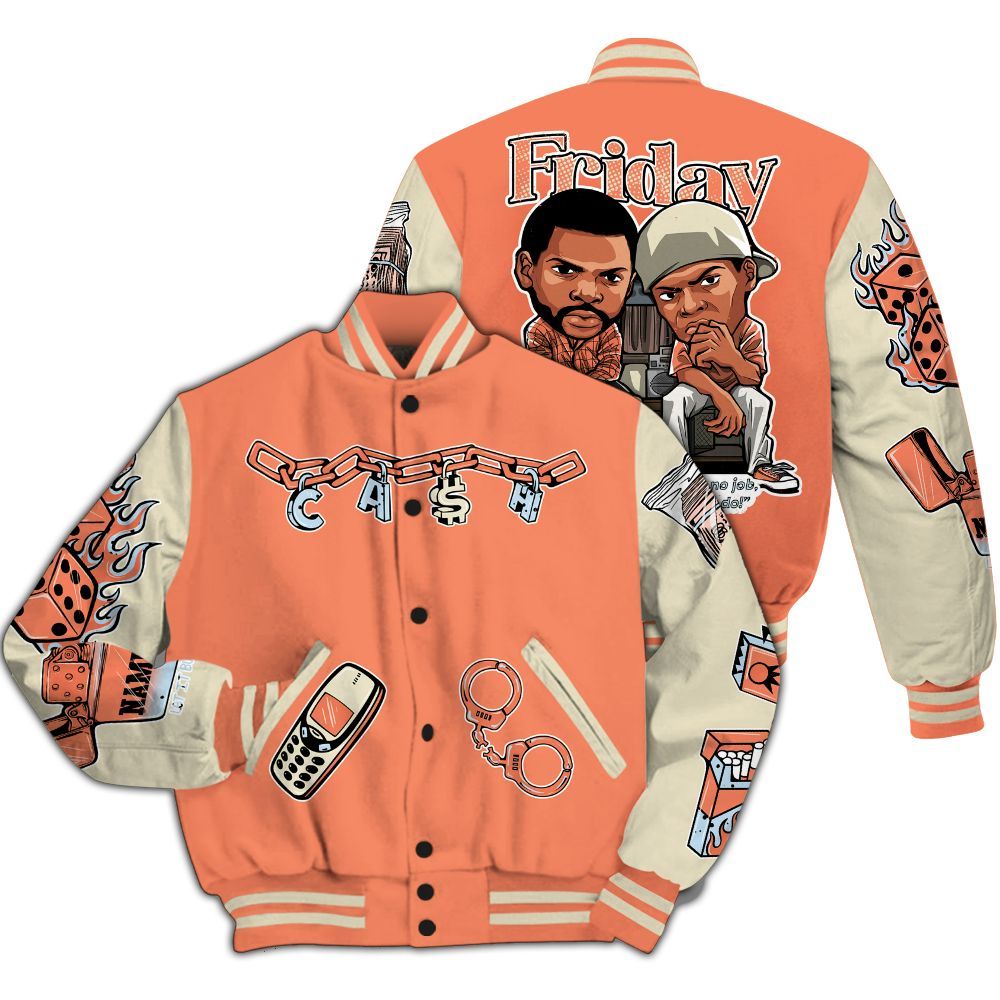 Varsity Jacket To Match DJ Khaled Crimson Bliss 5s - Friday Movie Custom Name All Over Print