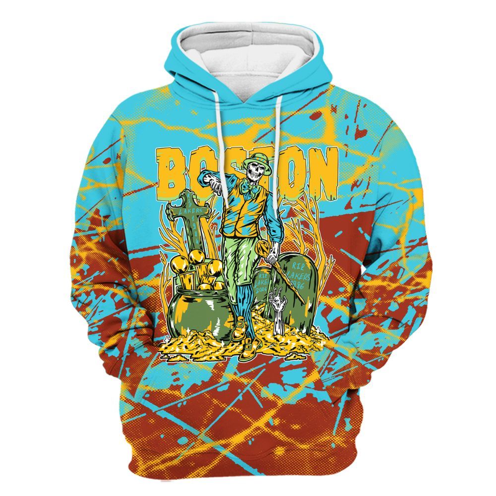 Hoodie To Match SB Dunk Di'Orr Greenwood - Goldrush Skeleton Profound All Over Print