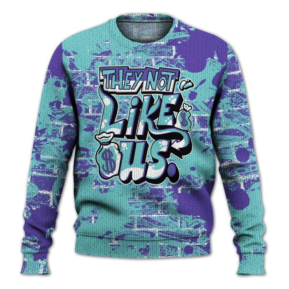 Knitted Sweater To Match Low Hornets 1s - Dislike Us Graphic Street Art