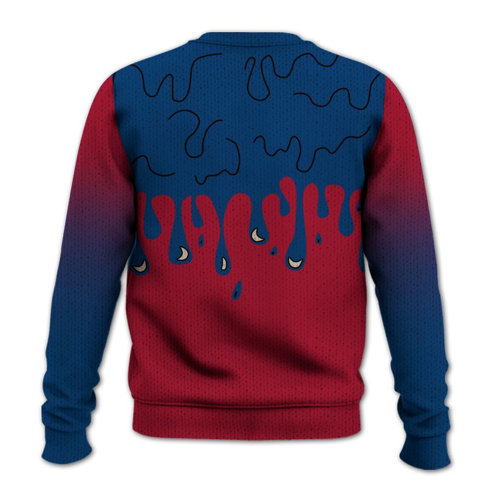 Knitted Sweater To Match Rare Air 4s - Snake Trust No One Drip