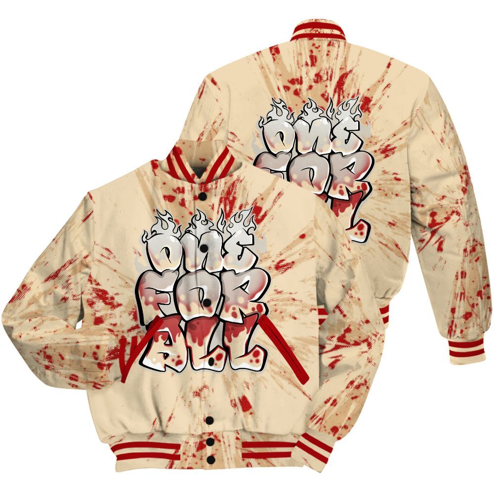 Varsity Jacket To Match Dunk Low Strawberry Waffle Shirt - Ones For All Graphic Luxury All Over Print