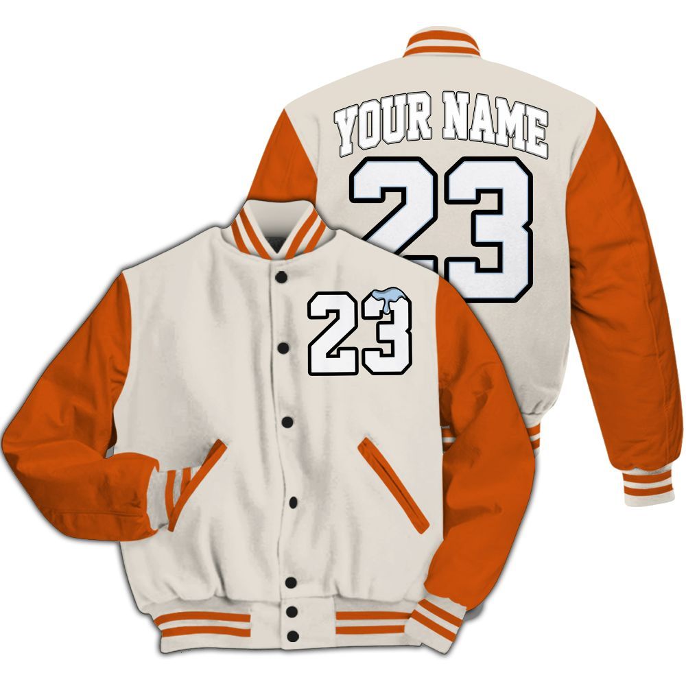 Varsity Jacket To Match SE Craft 5s - Custom Name Number 23 Drip All Over Print