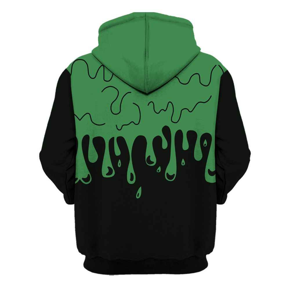 Hoodie To Match Lucky Green 1s - Snake Trust No One Drip All Over Print