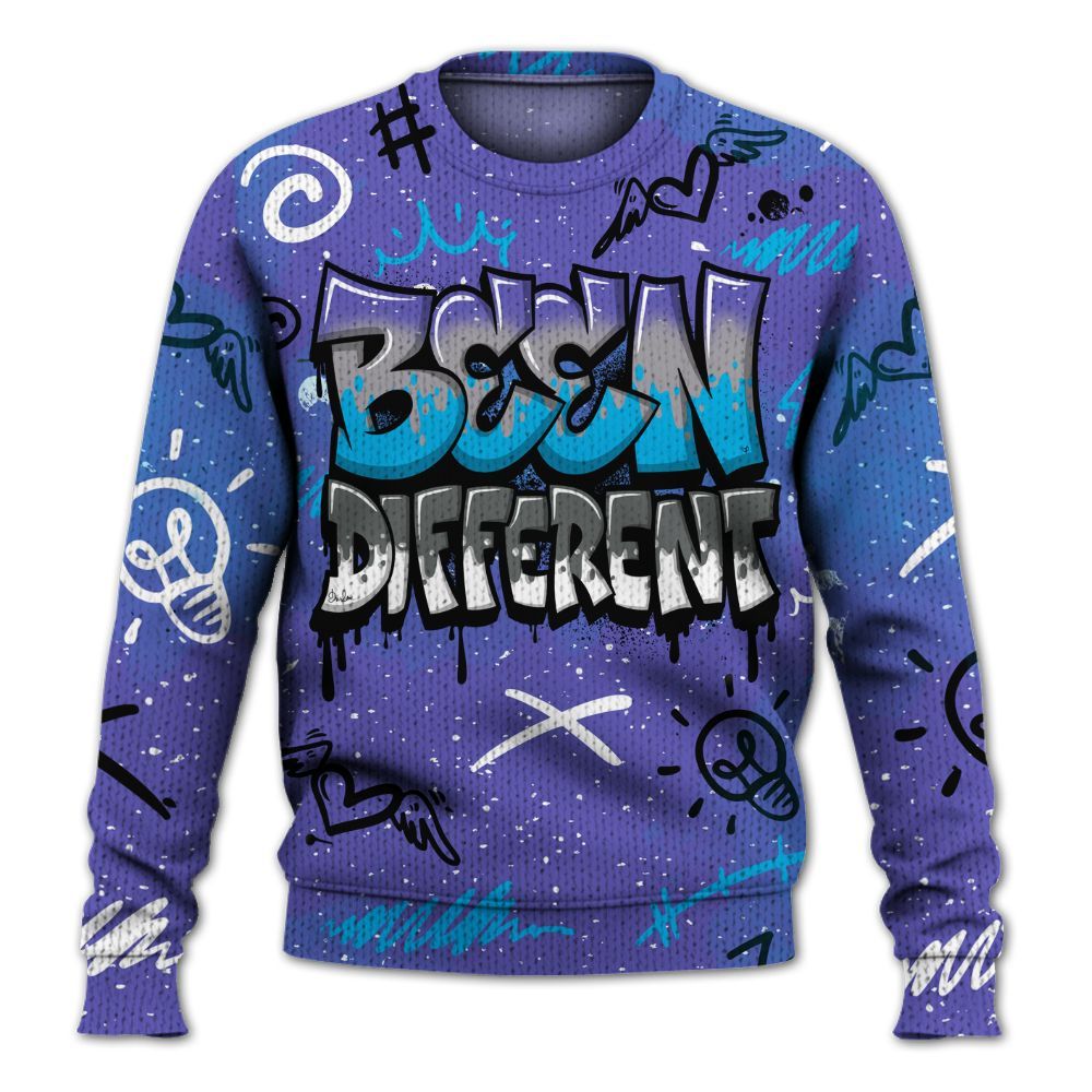 Sweater To Match Retro Aqua 8s - Drip Been Di2ferent Graphic