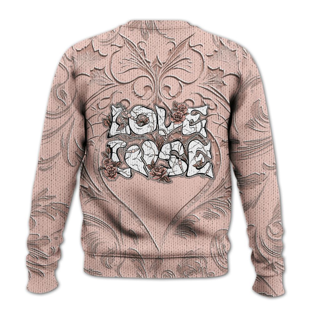 Knitted Sweater To Match Low Legend Pink 11s - Loves Lose Gothic