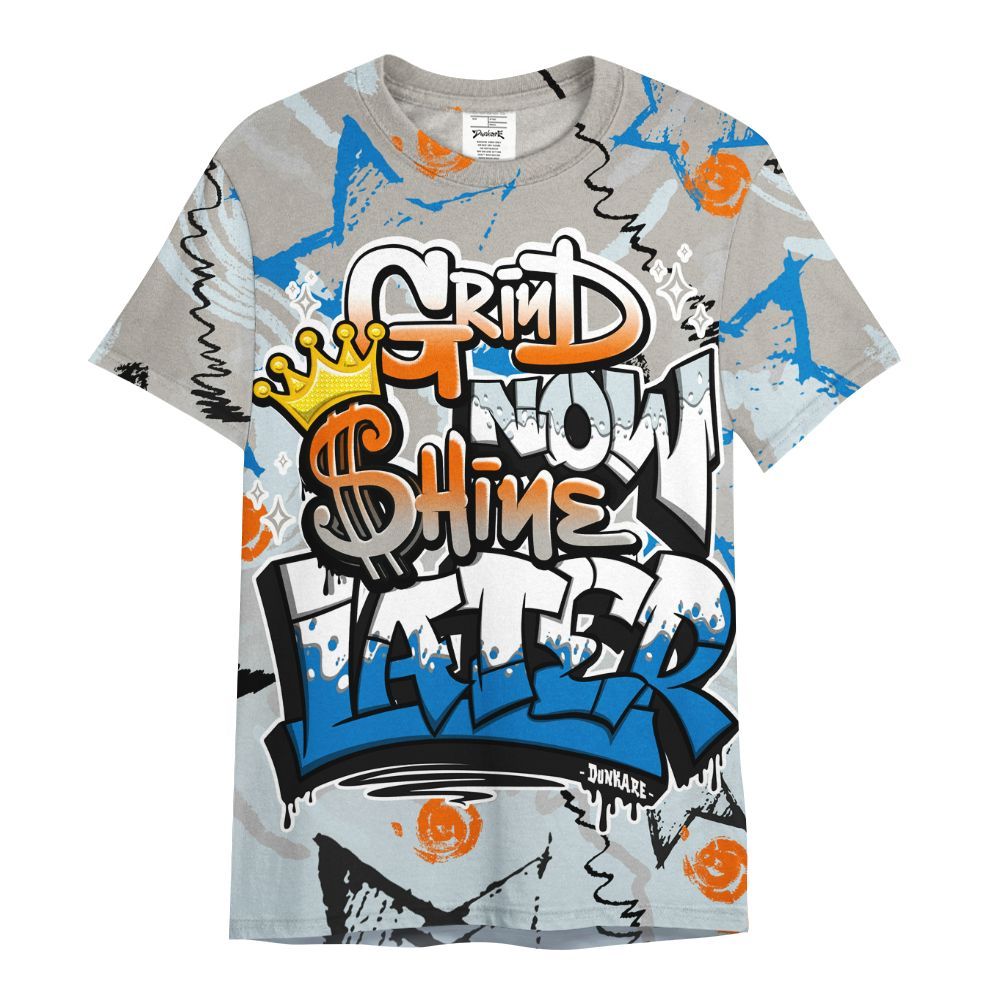Shirt To Match Retro High OG Alaska 1s - Grind Shine Later Drip All Over Print