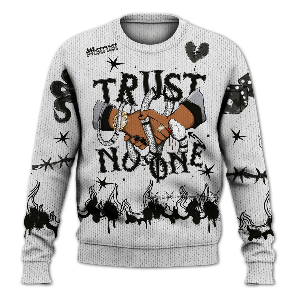 Knitted Sweater To Match Baroque Brown 12s - Trust No One Snake-Bite Doodle Crayon