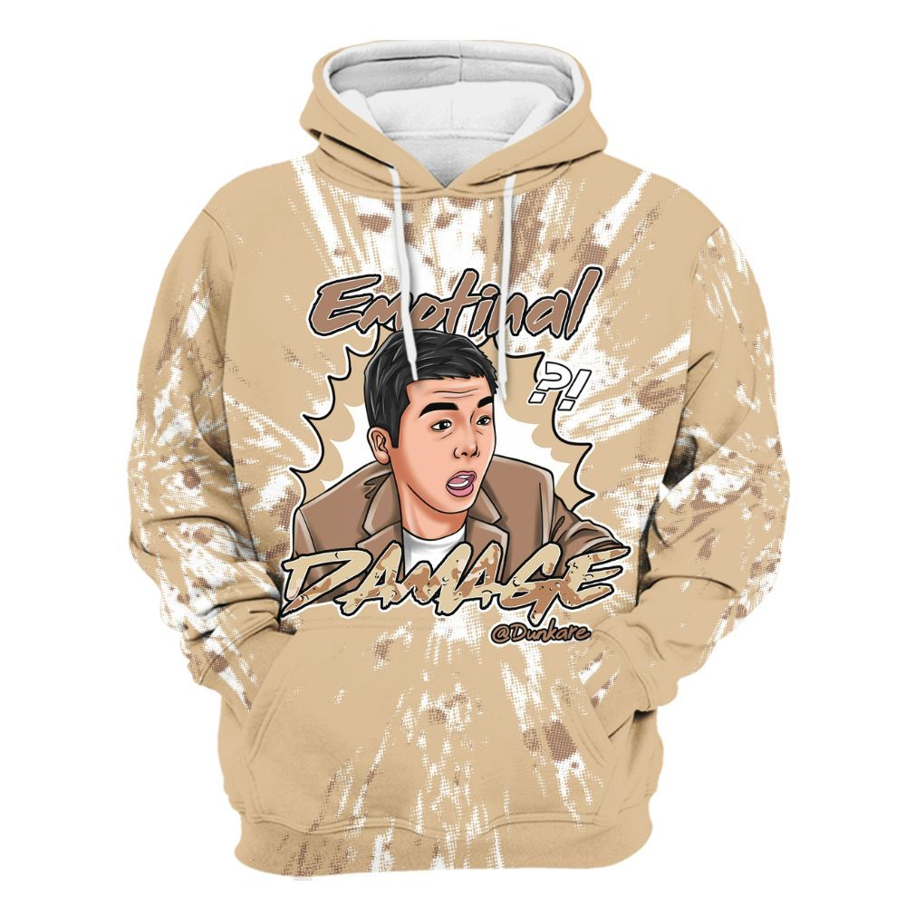 Hoodie To Match Desert Camo 3s - Damaged Meme Shirt Unisex Outfit All Over Print