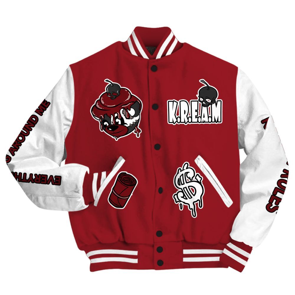 Varsity Jacket To Match High Black Toe Reimagined 1s - Loot Bear All Over Print
