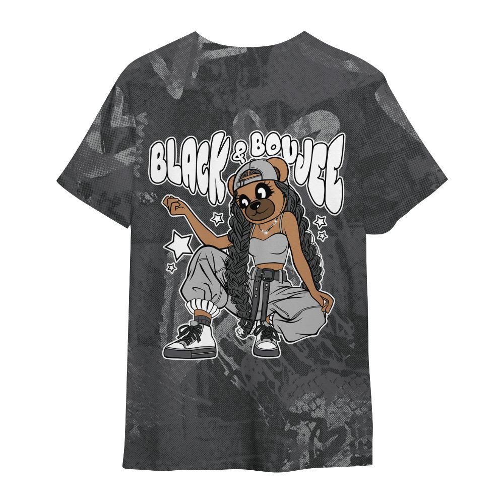 Shirt To Match White Thunder 4s - Boujee Girls Bear Heart Grunge All Over Print