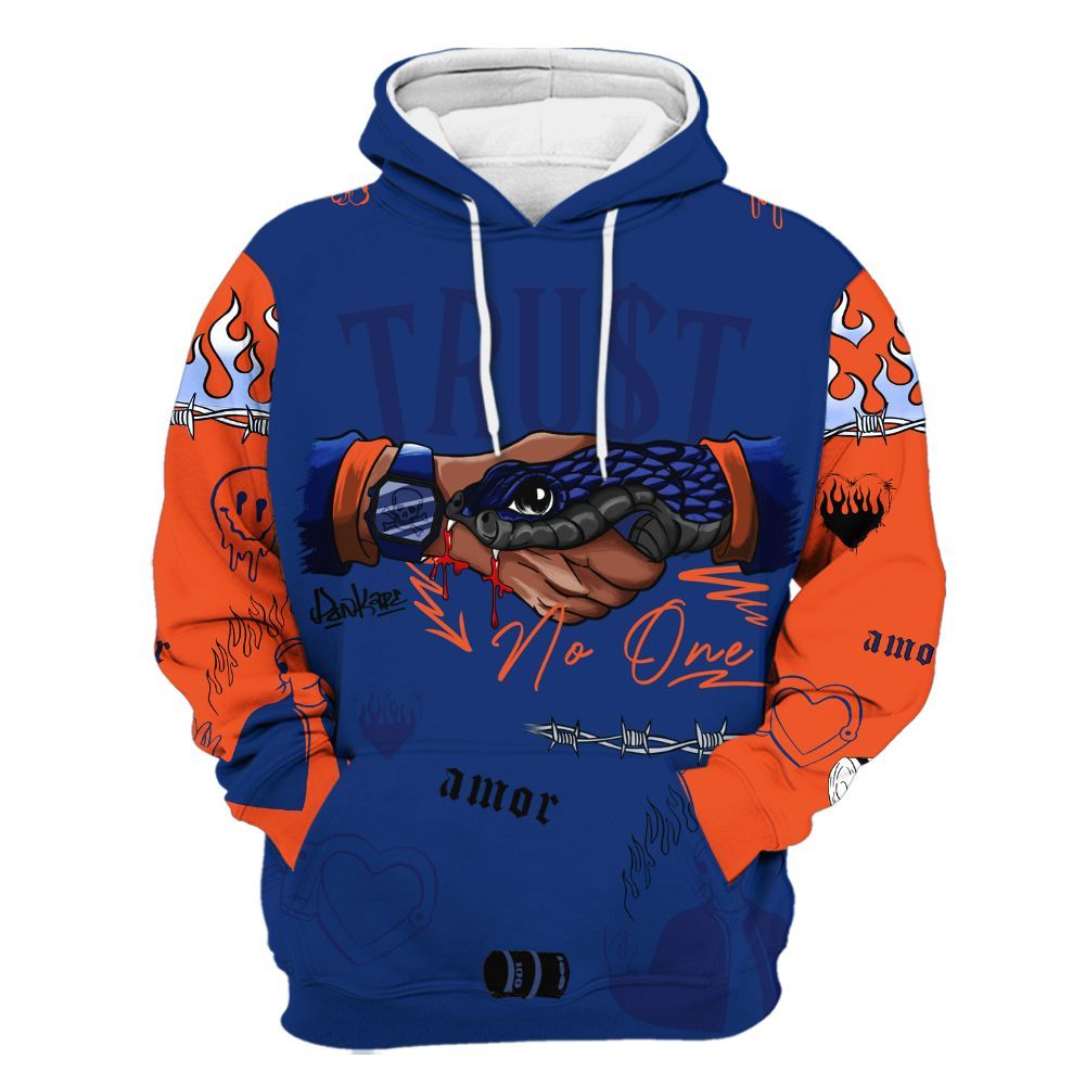 Hoodie To Match Suede GS League - Snake Trust No One All Over Print