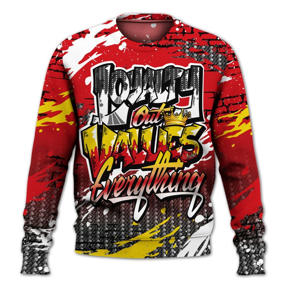 Sweatshirt To Match Ferrari 14s - Values Of Loyalty All Over Print
