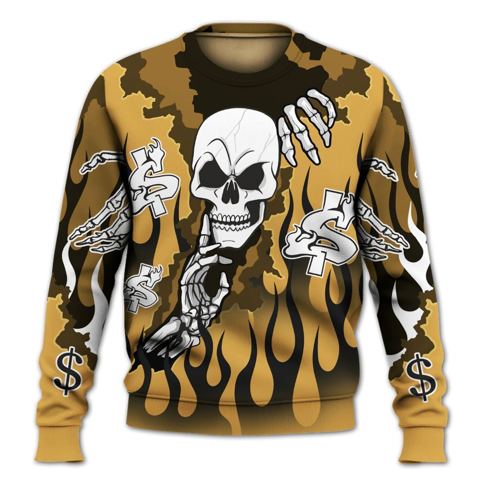 Sweatshirt To Match Low OG Rookie Of The Year 1s - Ones Move In Silence Graphic Trapped All Over Print