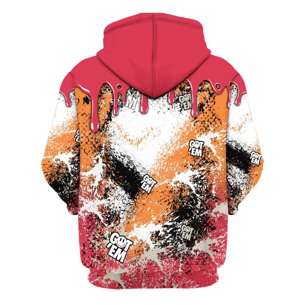 Hoodie To Match Air Max Portal Bright Ceramic - Dripping 23 Drip All Over Print