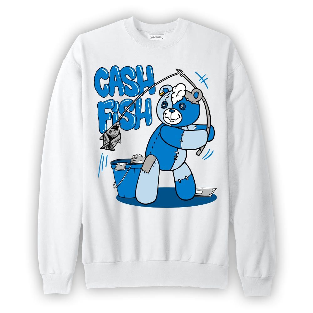 Sweatshirt To match Industrial Blue 4s Sweatshirt - Moneys Fish Hugz Graphic