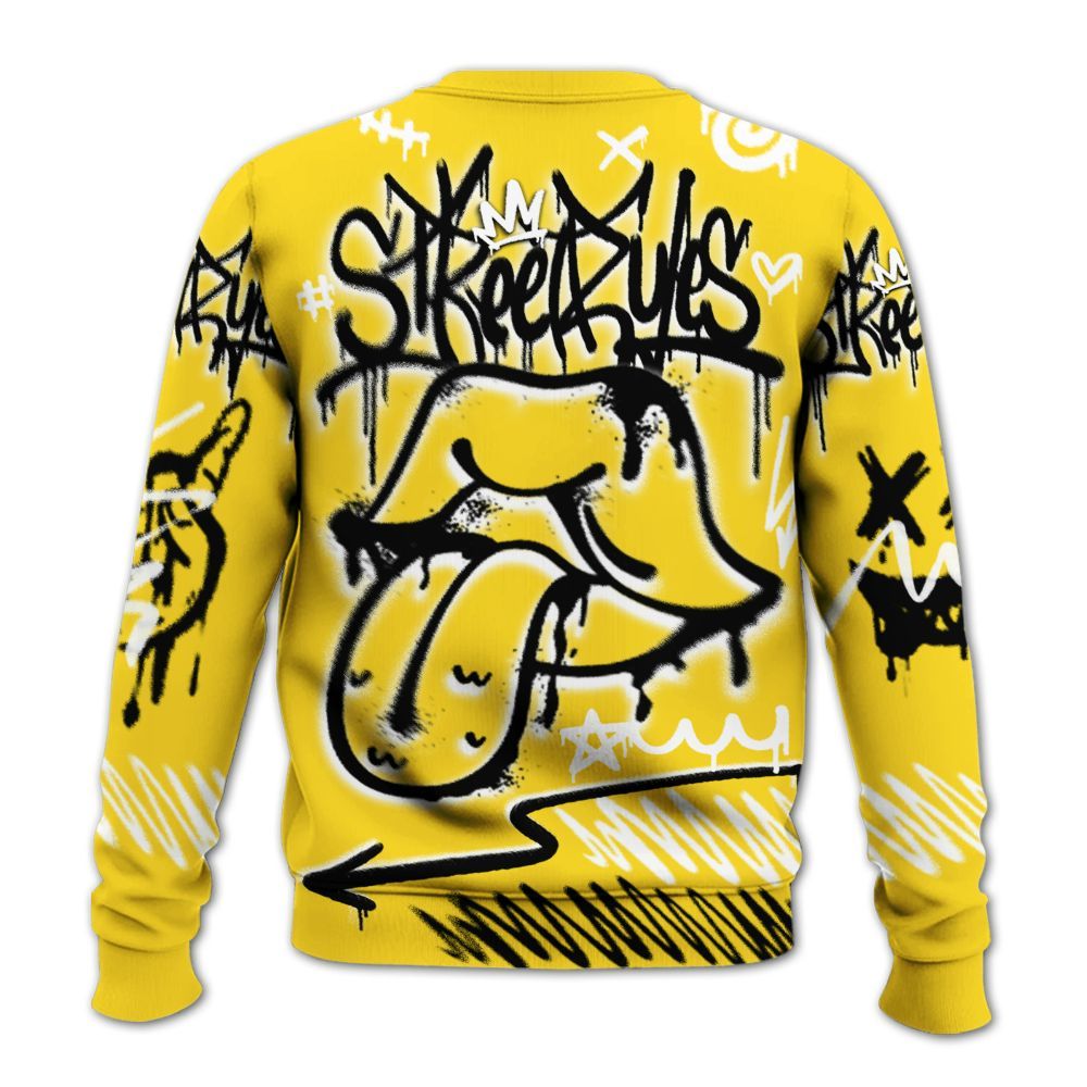 Sweatshirt To Match Retro Thunder 4s - Break Rules Streetwear All Over Print