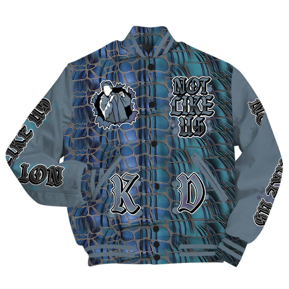 Varsity Jacket To Match Air Foamposite Kazuya Mishima - None Like Us Graphic All Over Print
