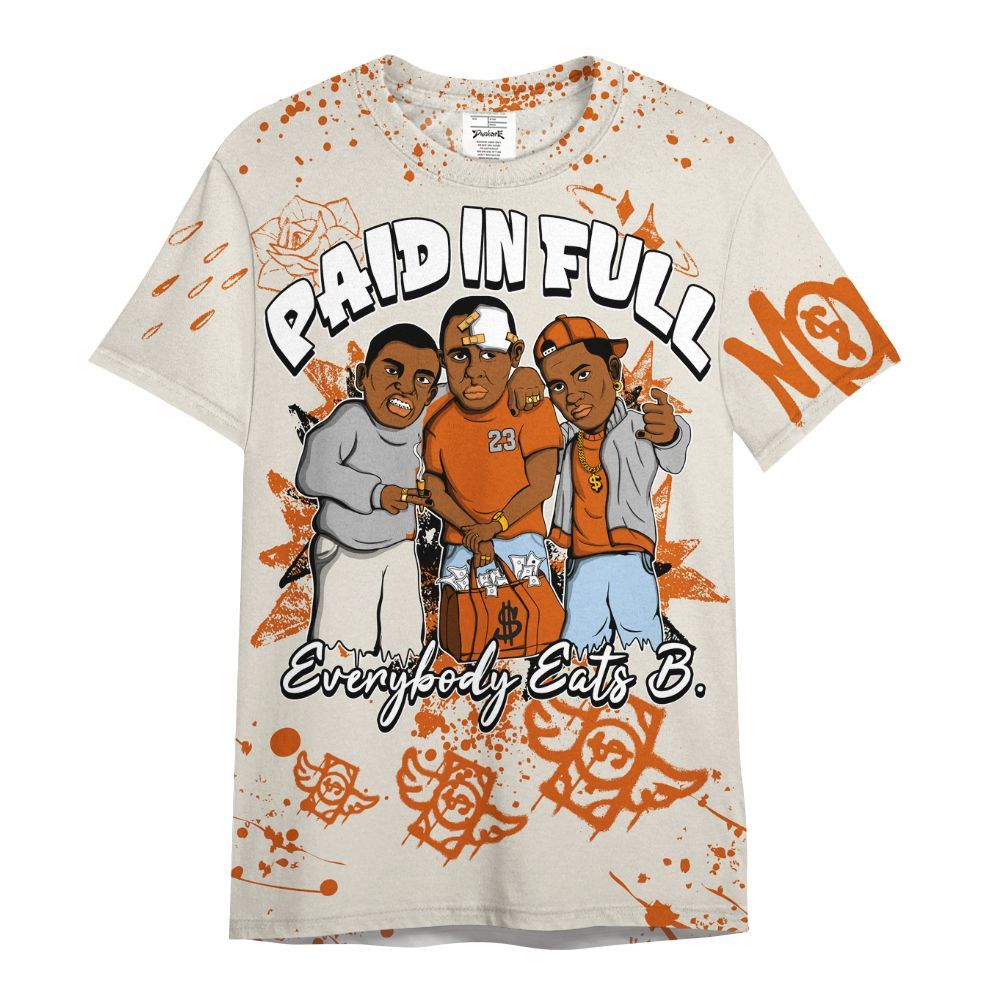 Shirt To Match SE Craft 5s - Everybody Paid In Full Crayon All Over Print