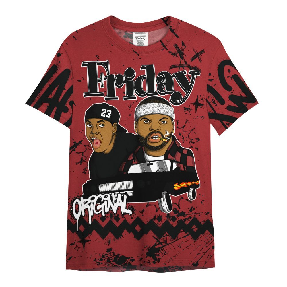 Shirt To Match Alternate Flu Game 12s - Friday Sneaker Crayon All Over Print